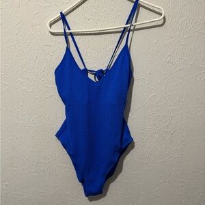 Vibrant Blue One-Piece Swimsuit